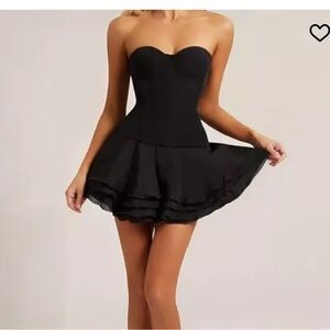 BNWT Heiress Black Mini Dress